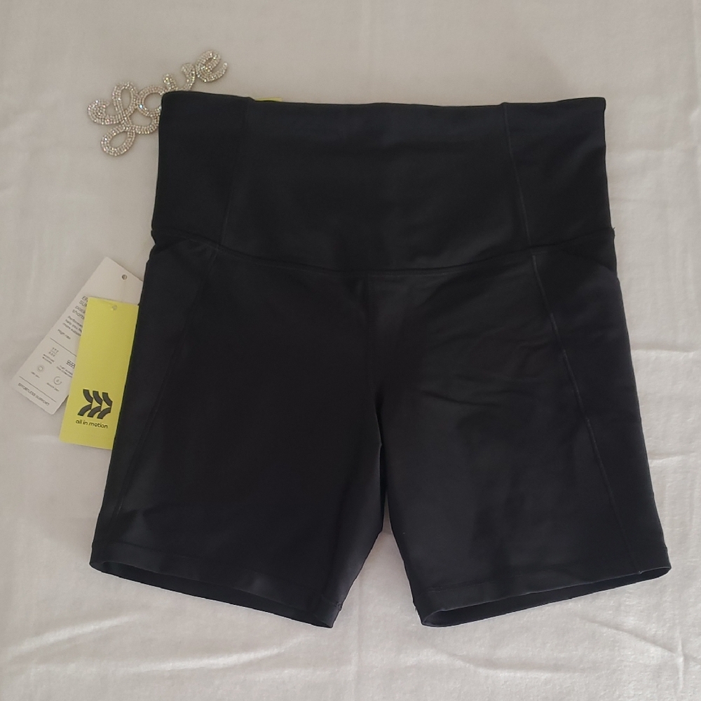 All in Motion Women's Black Bike Shorts
